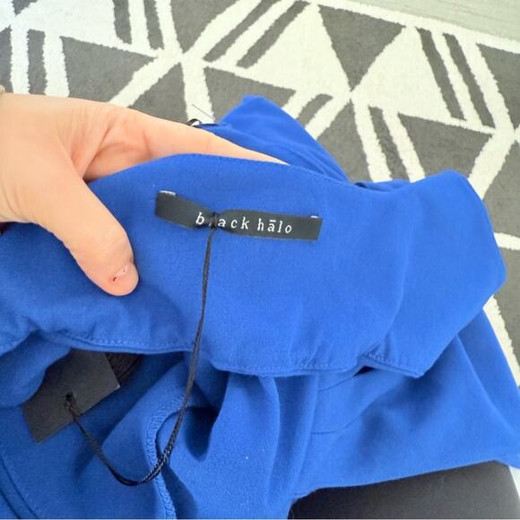 NWT Black Halo Jackie O Cutout Dress in Blue Size 8 - Picture 2 of 4